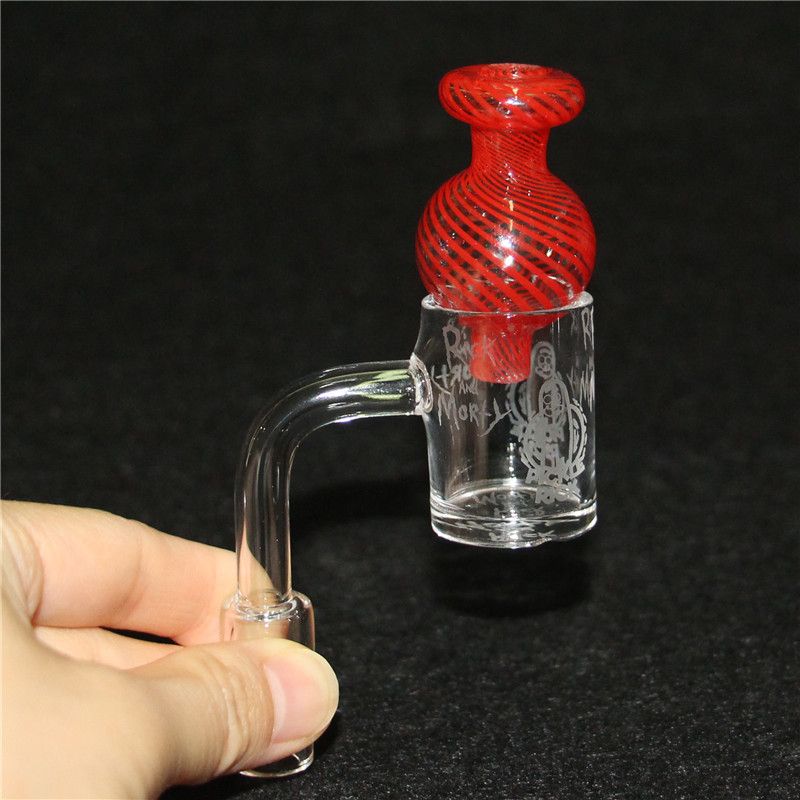 14mm Man 90 ° + Glas Carb Cap