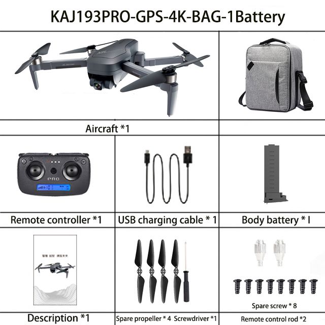 Drone + 1 * Pil + Taşınabilir çanta