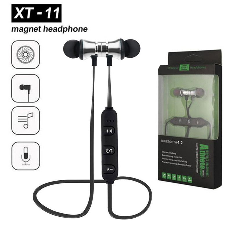 Fornitura Allingrosso XT 11 Bluetooth Wireless Headphones Magnete Sport  Auricolari Con Microfono Vivavoce Bass Earbuds Cuffie IPhone Samsung  Smartphone Con Box Da Online360, 1,94 € | It.Dhgate.Com