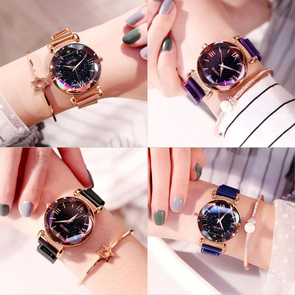 Casual Ladies Watch Starry Sky Wrist Watch Women Magnet Strap Buckle Bracelet Watches Magnetic Stainless Wristwatch Gift Shoes Online Shopping Online Watches From Rose18888 12 2 Dhgate Com