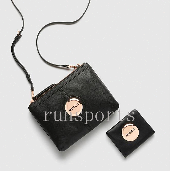 mimco black purse