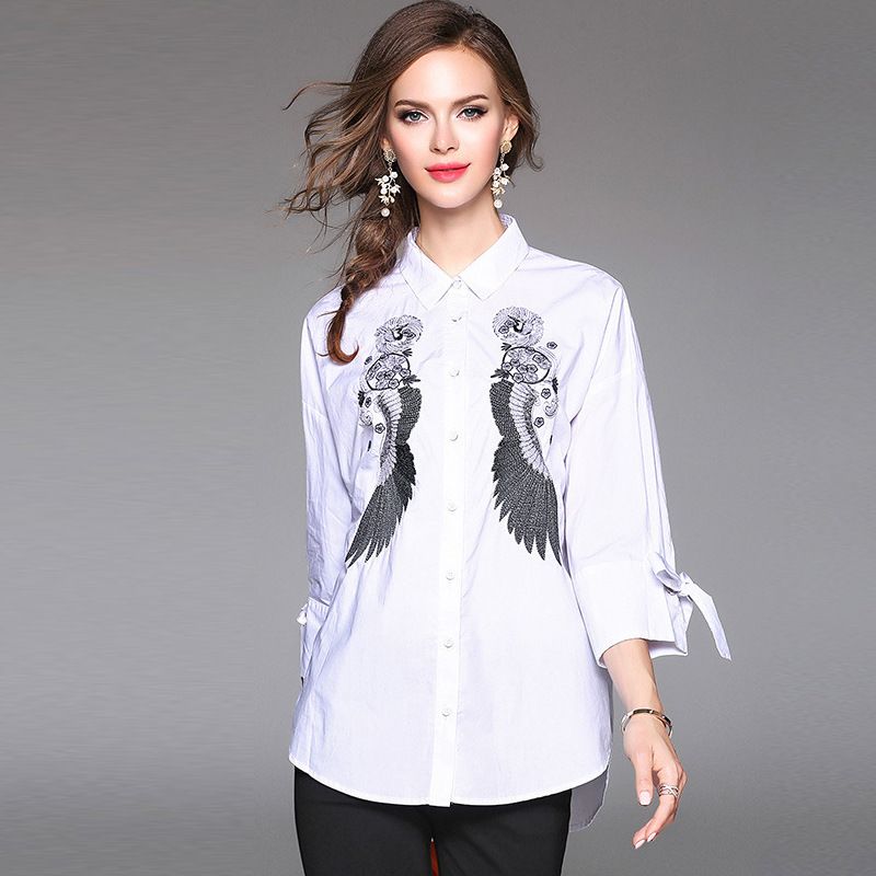 blusas blancas formales