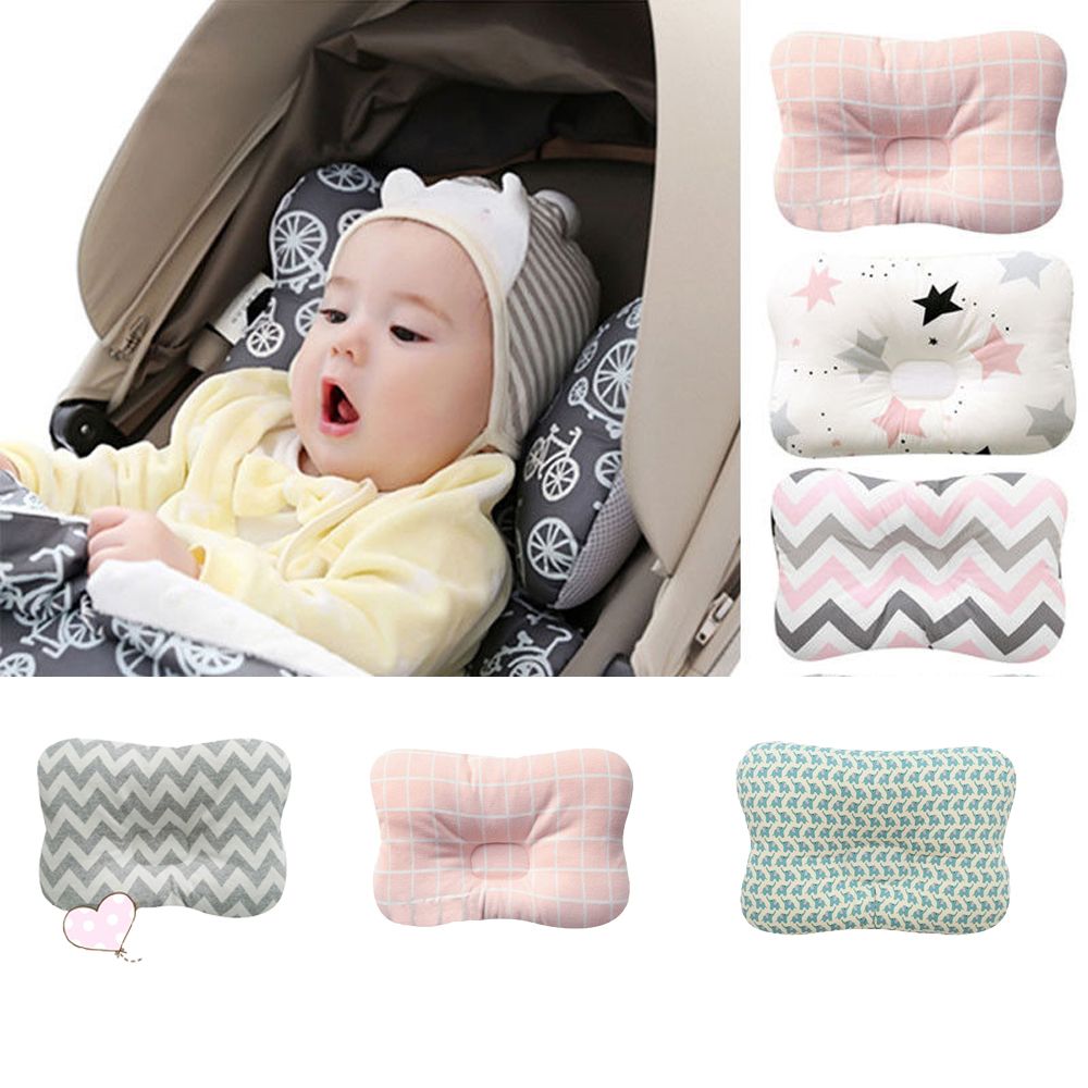 Cute Baby Girl Shaping Pillows Infant Toddler Pillow Flat Head