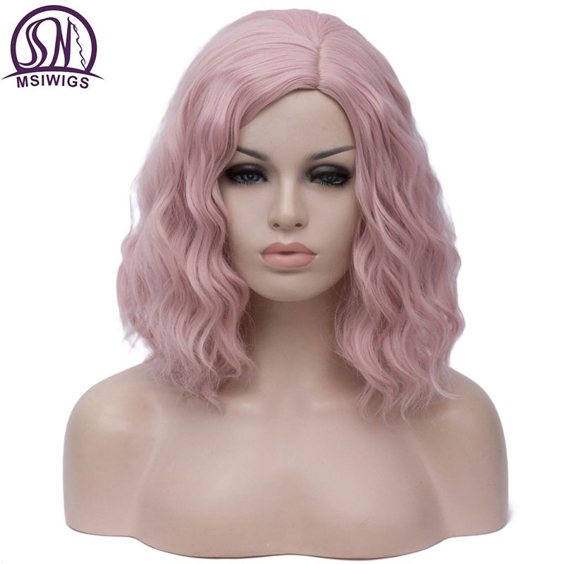 perruque femme rose