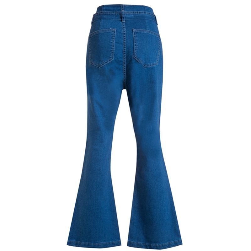 tie waist flare jeans