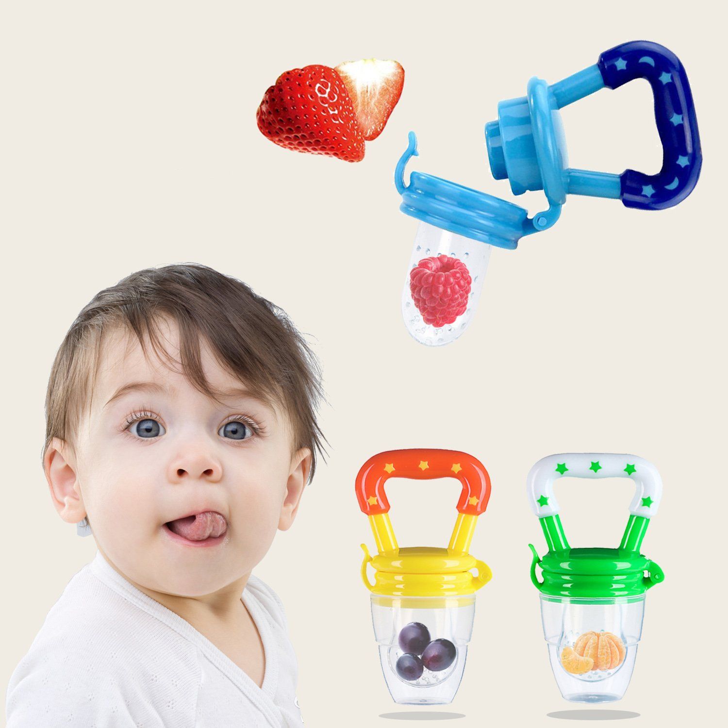 Baby Fresh Food Feeder Pacifier Kids Nipple Feeding Safe Fruit