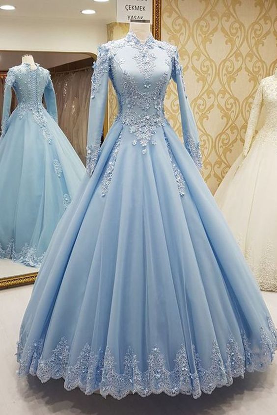 vintage blue dress