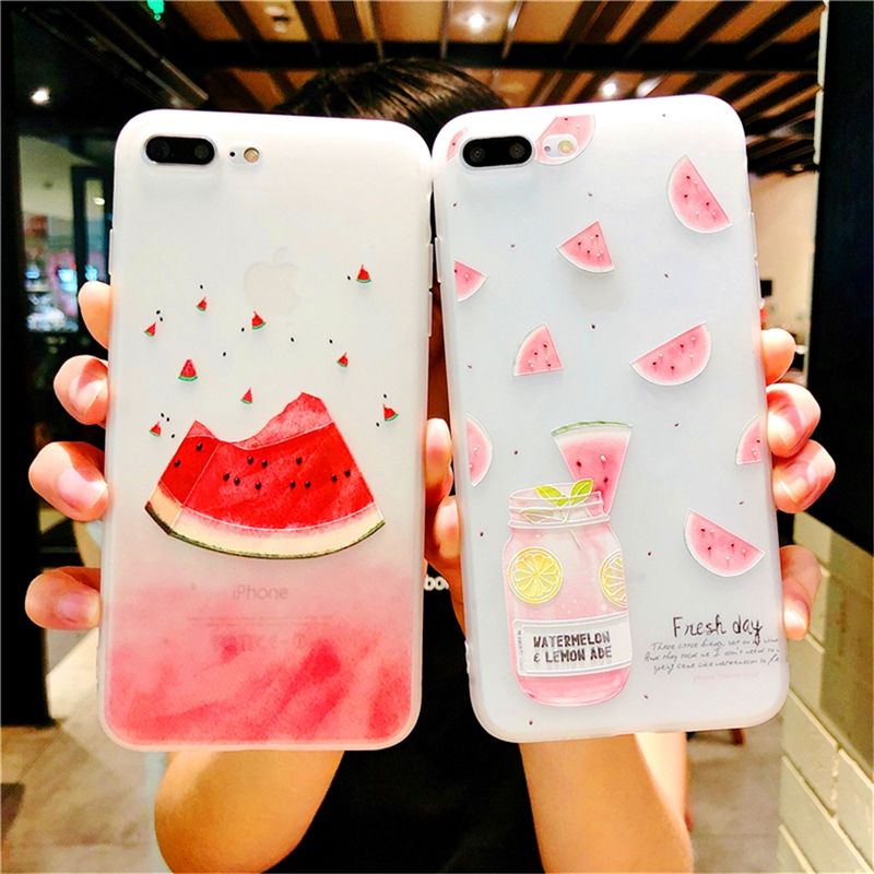 Compre Verão Fresco Capa De Frutas Macio Tpu Fosco Colorido Shell Bonito  Melancia Corpo Inteiro Phone Case Para Iphone 7 8 Plus X Xr Xs Barato |  Entrega Rápida E Qualidade | Pt.Dhgate