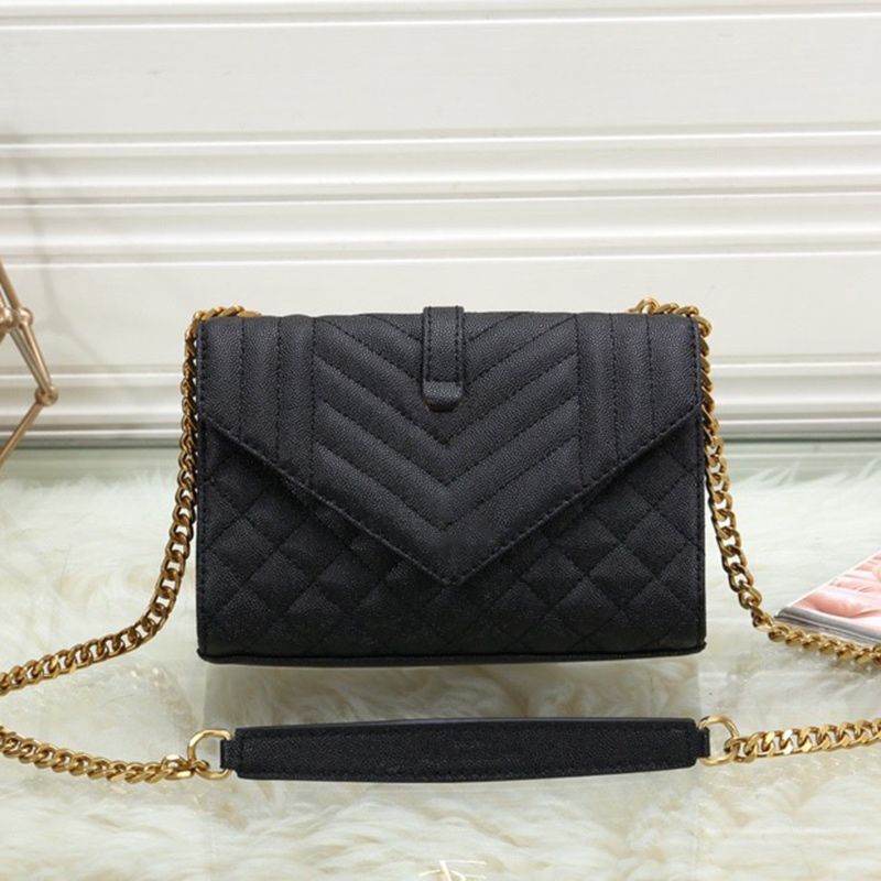 black quilted designer bag