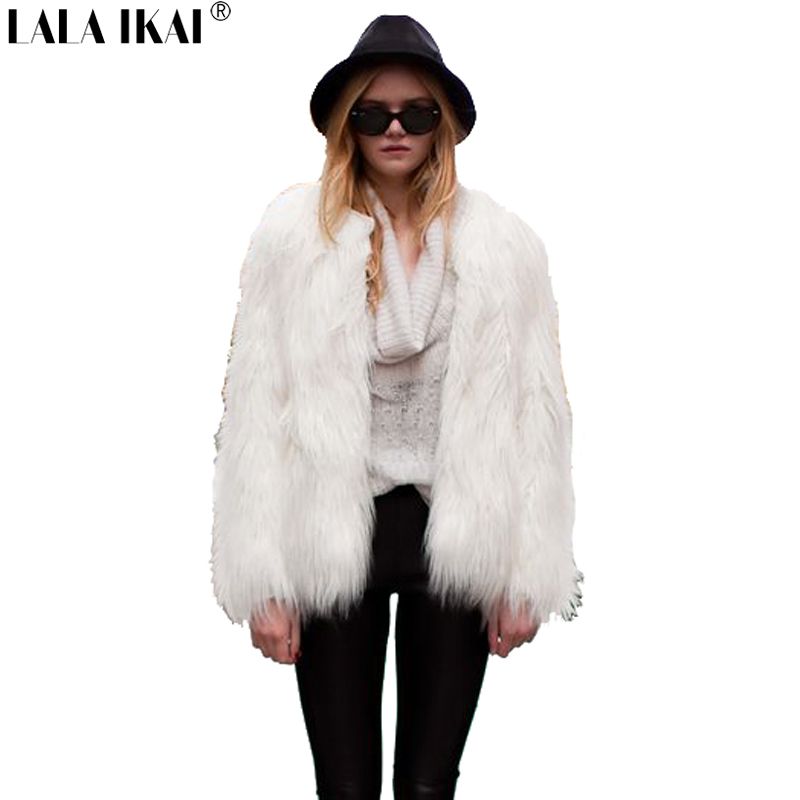 Chaqueta pelo blanca mujer Clearance