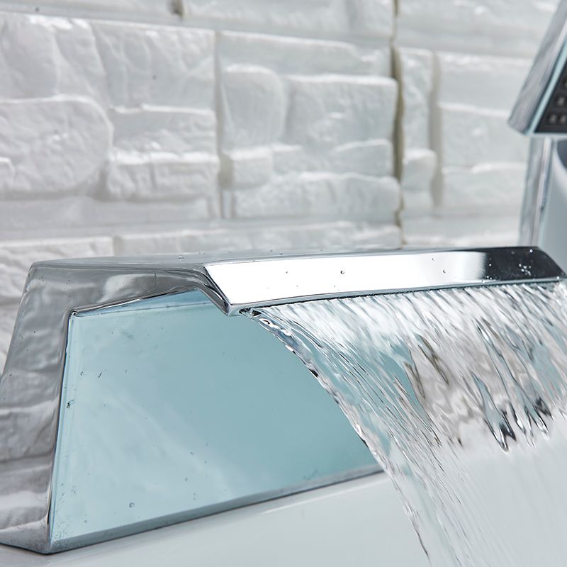 2020 Good Valued Chrome Widespread Tub Sink Tap Deck Mounted