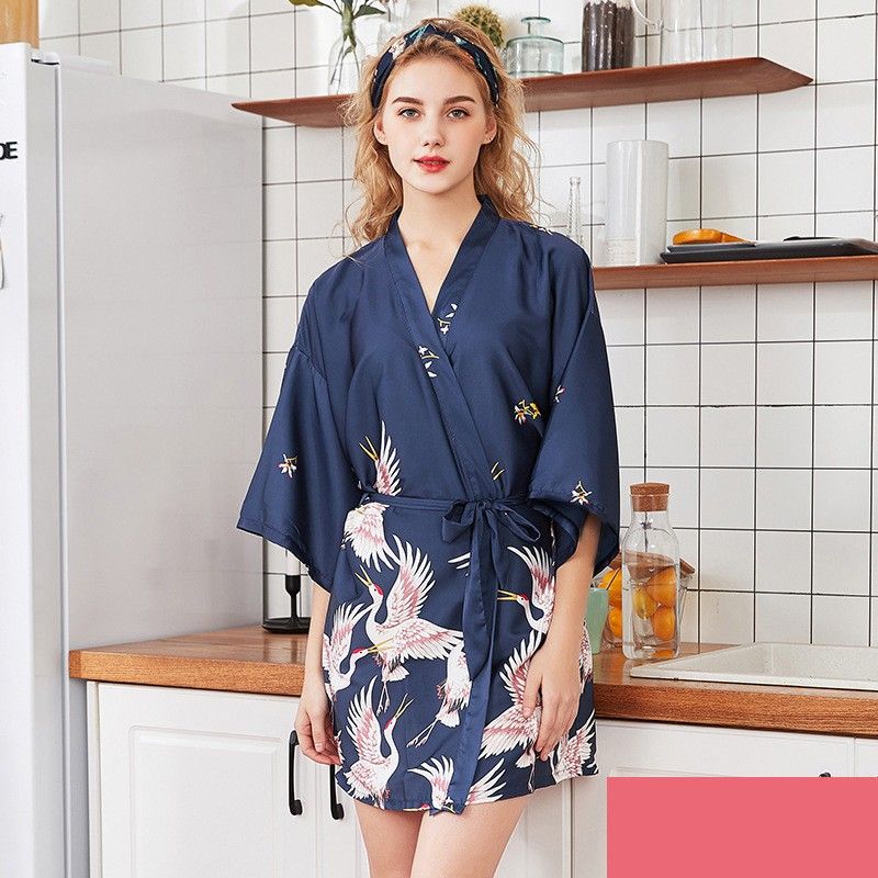 short satin robe