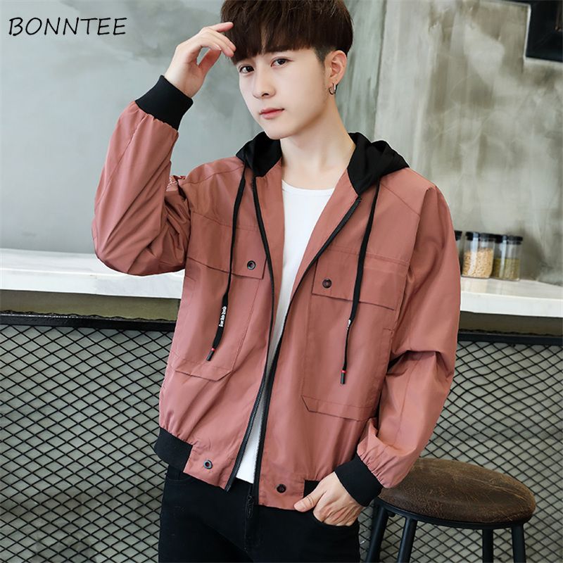 Chaquetas hombres Hombres estilo coreano 2021 Modificación de moda para hombre Chaqueta hombre Cremallera