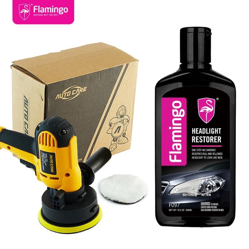 300ml Car Headlight Restorer Headlamp Polish Light With 220V Polisher