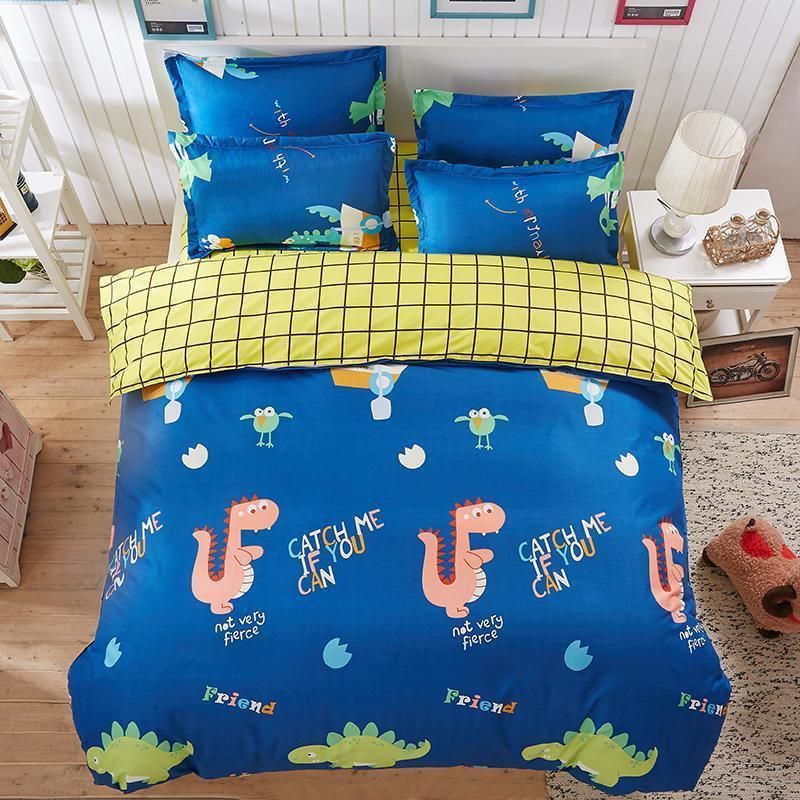 Home Textiles Cartoon Style 3 Bedding Sets Duvet Cover Bed Sheet