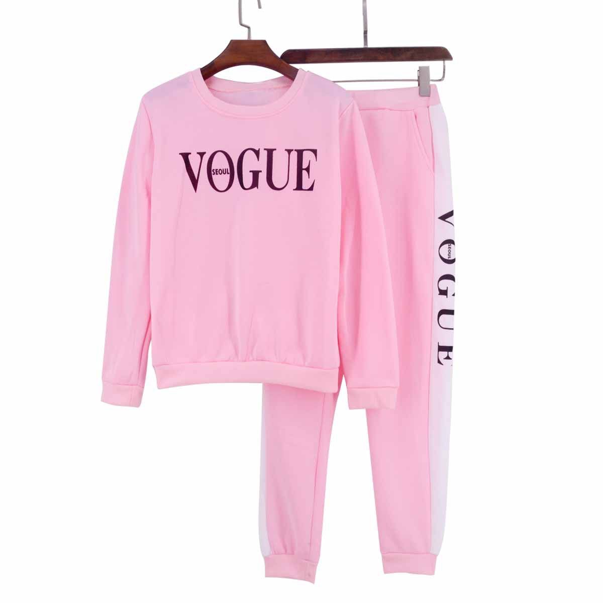 Compra Boga Dos Piezas De Otoño Invierno Set De 2 Unidades Vogue Letras  Impresas Capucha + Pantalones De Traje De Ropa Deportiva De Manga Larga  Chándales Barato | Entrega Rápida Y Calidad | Es.Dhgate