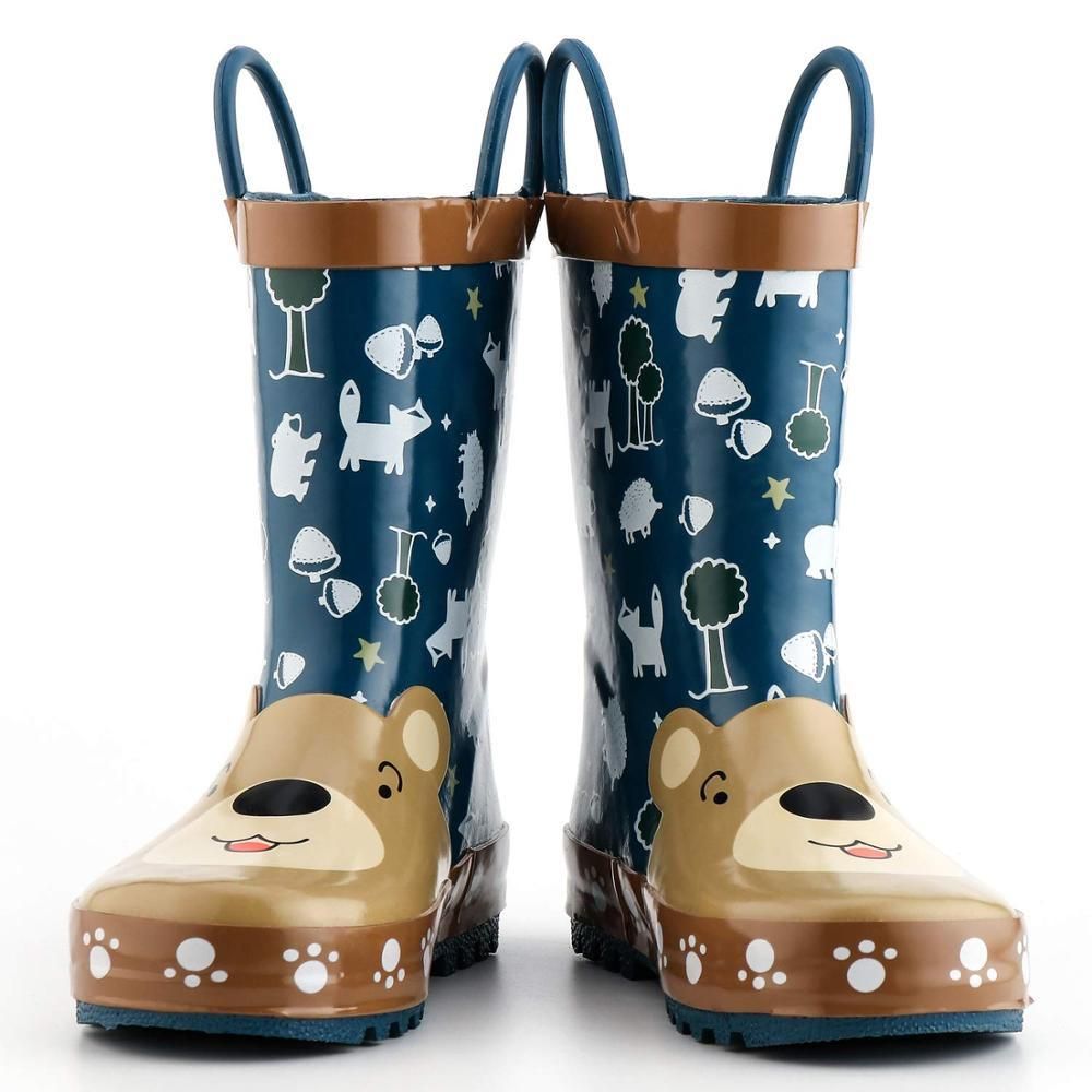 KushyShoo Rain Boots Kids Girls 