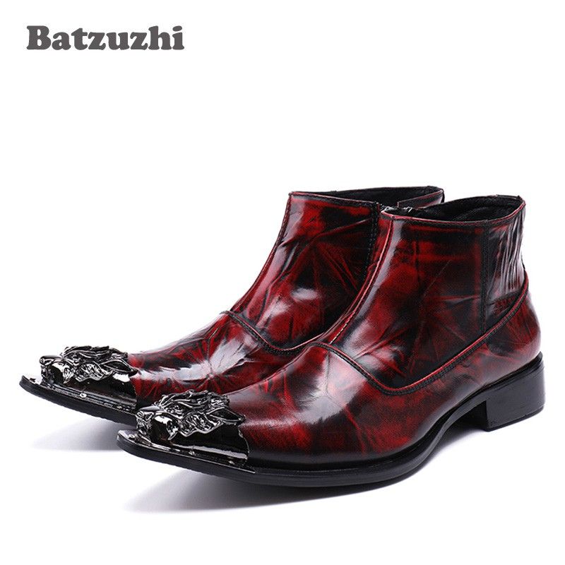 Acquistare 2019 New Rock Giapponese Tyle Moda Uomo Stivali Scarpe A Punta  Vino Rosso Di Lusso Uomini Abito Stivali Scarpe In Pelle, Grande Taglia 38  46 Economico | Consegna Veloce E Qualità | It.Dhgate