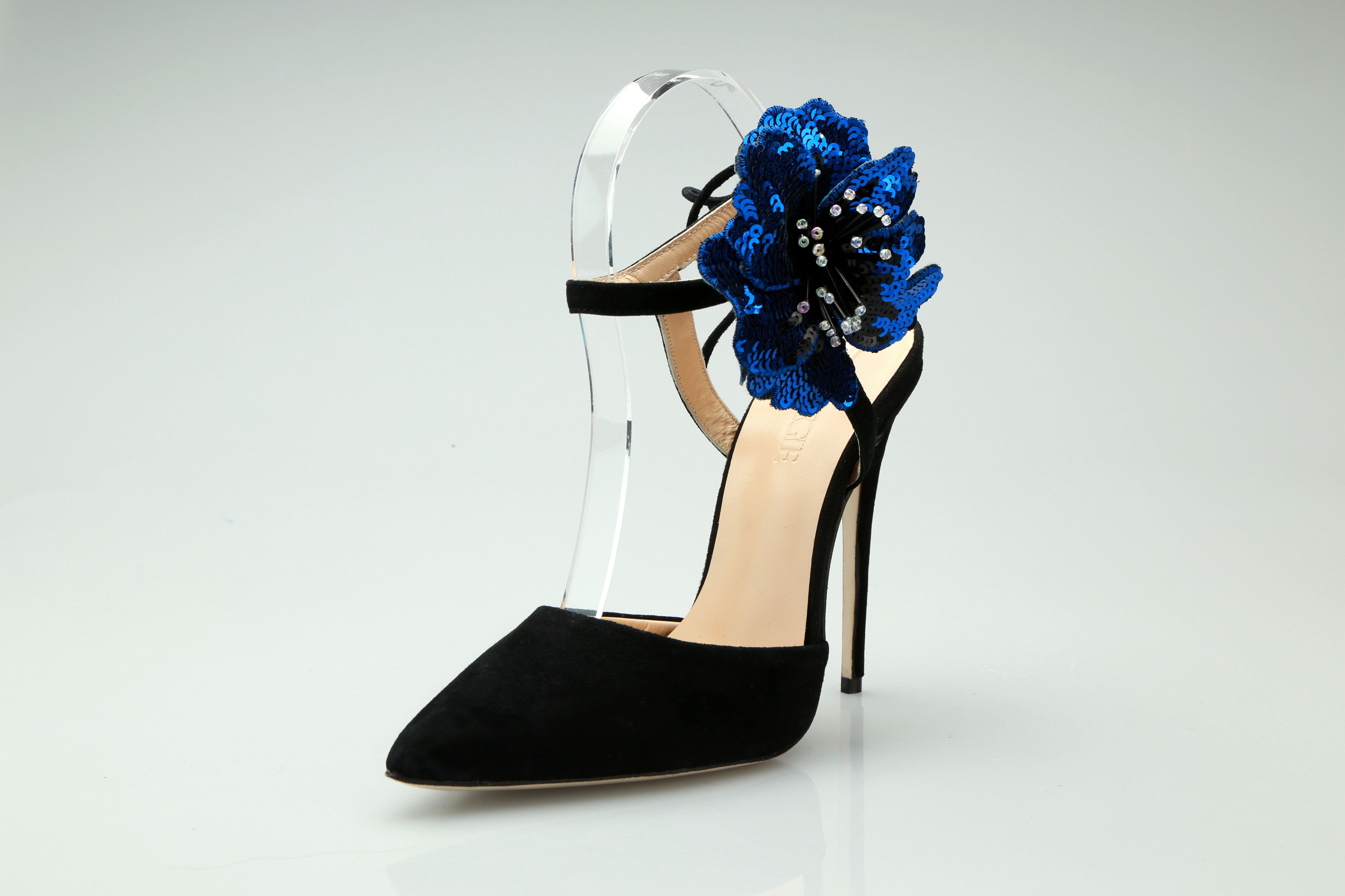 heels with flowers on top