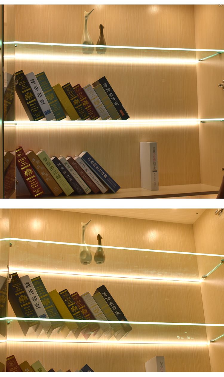 led glass shelf lighting,30-80cm DC12v LED Puck/Cabinet bar Light,for 8mm glass 