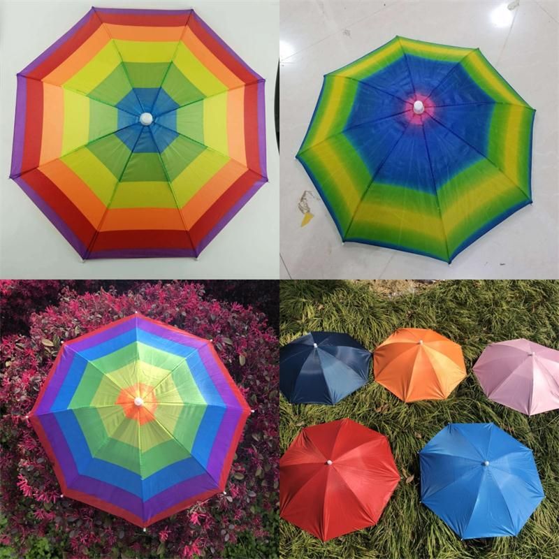 2021 Diameter 53cm Umbrella Cap Outdoor Shade Preventing Ultraviolet Radiation Sun Umbrellas