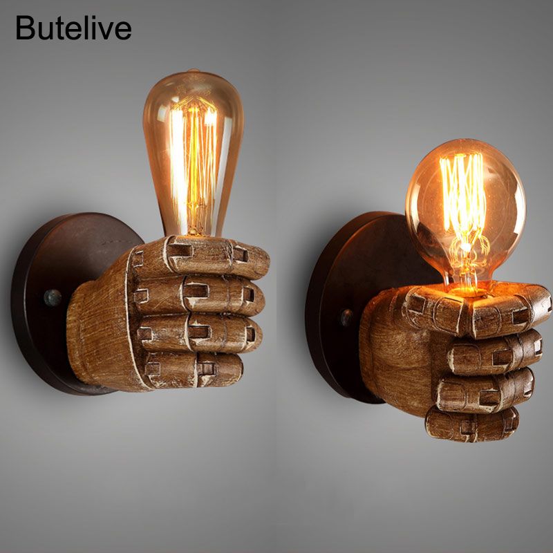 2020 Vintage Wall Lamps Industrial Wall Light Fist Hand Held