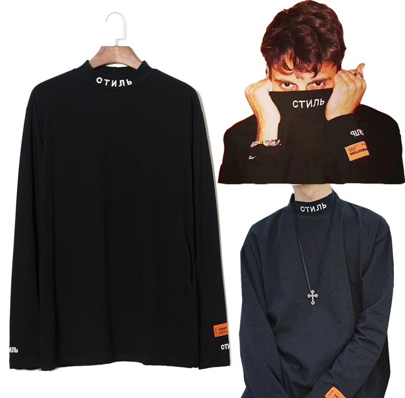 heron preston mock neck