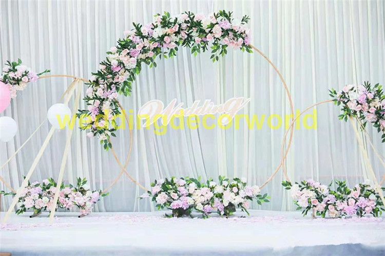 no flowersincluding) Hall decoration large artificial flower holder wedding  background decoration wall decoration Silk Stage props decor0637