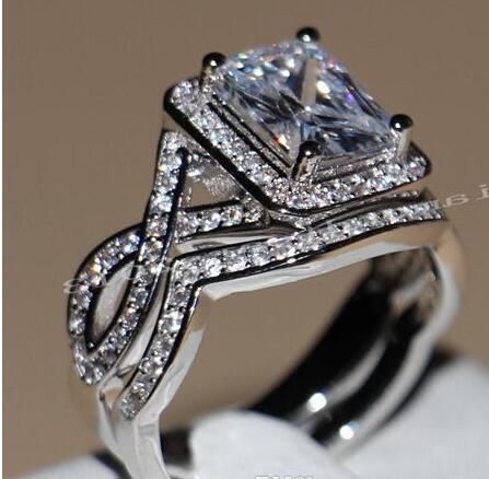 2020 Fine New Popular Jewelry 10kt White Gold Filled Topaz