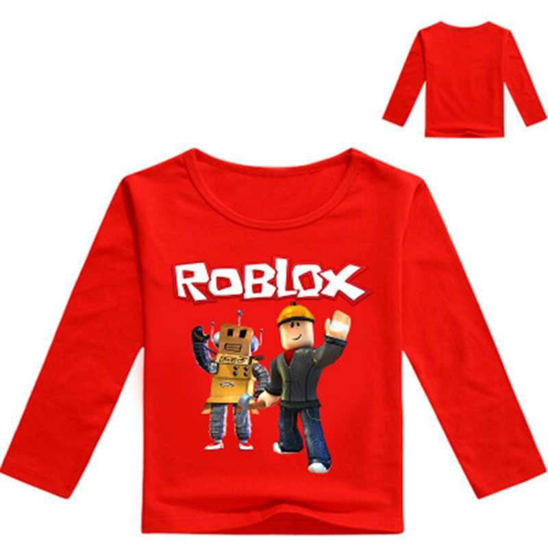 2020 Kids Roblox Game Print T Shirt Children Spring Clothing Boys