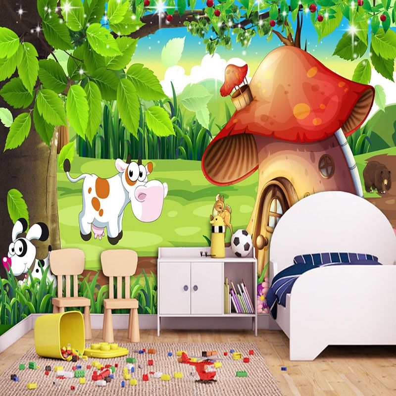 Dropship Custom 3D Poster Wallpaper Cartoon Forest Mushroom House Mural Kindergarten Children Room Bedroom Wall Decoration Dropship Custom 3D Poster Wallpaper Cartoon Forest Mushroom House Mural Kindergarten Children Room Bedroom Wall Decoration