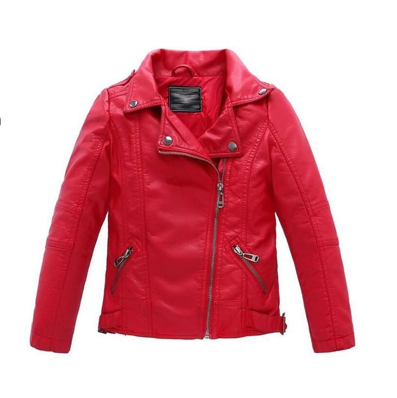red leather jacket for teenage girl