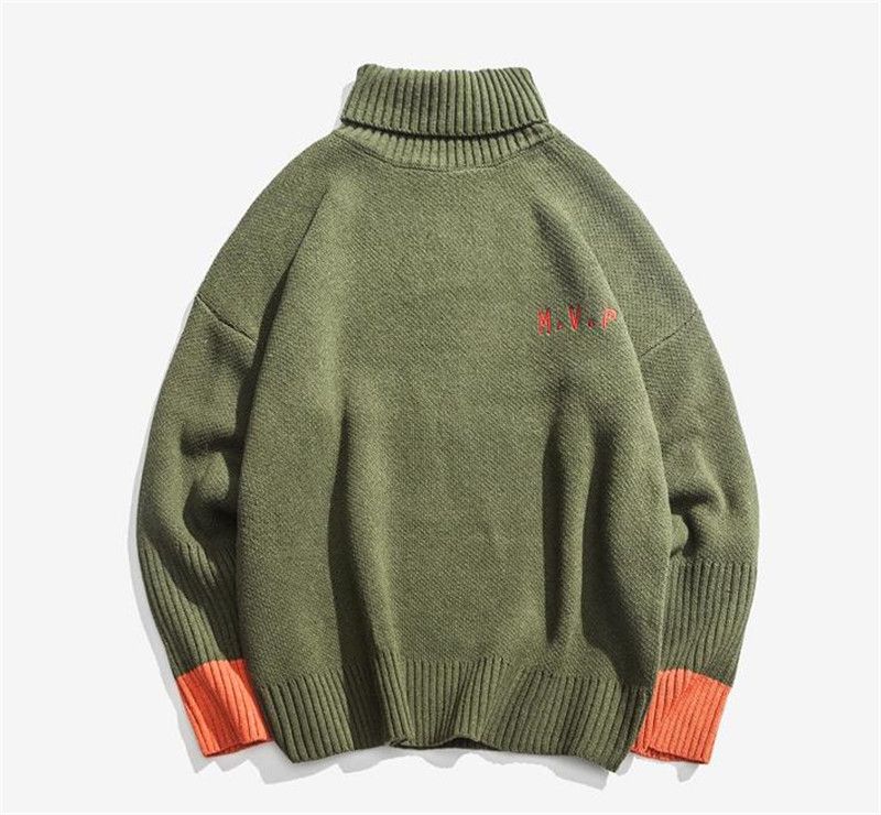 embroidered turtleneck mens
