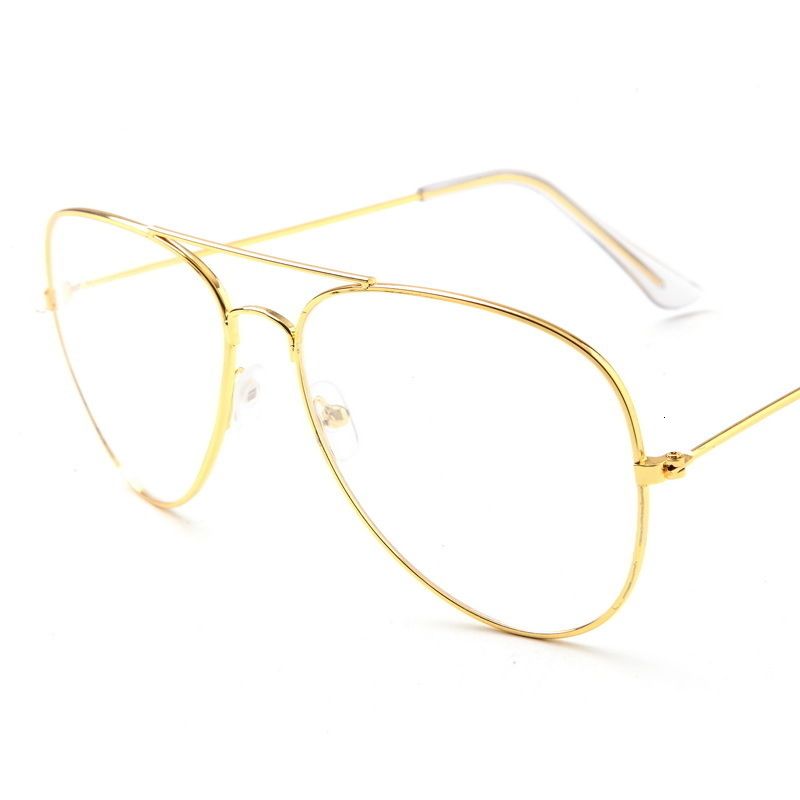 clear sunglasses gold frame