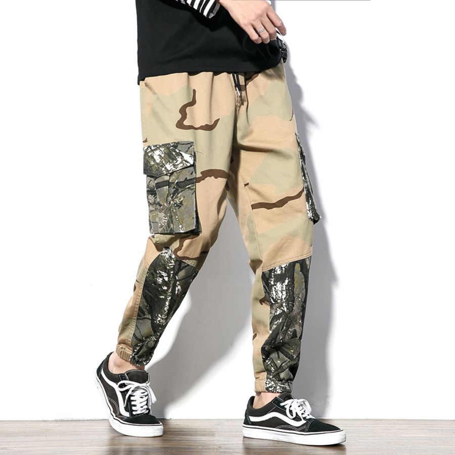 Acquistare Pantaloni Cargo Colorati Camo Uomo Pantaloni Multi Tasche Hip  Hop Rock Uomo Camouflage Coreano Stile Uniforme Militare Streetwear  Economico | Consegna Veloce E Qualità | DHgate Italy