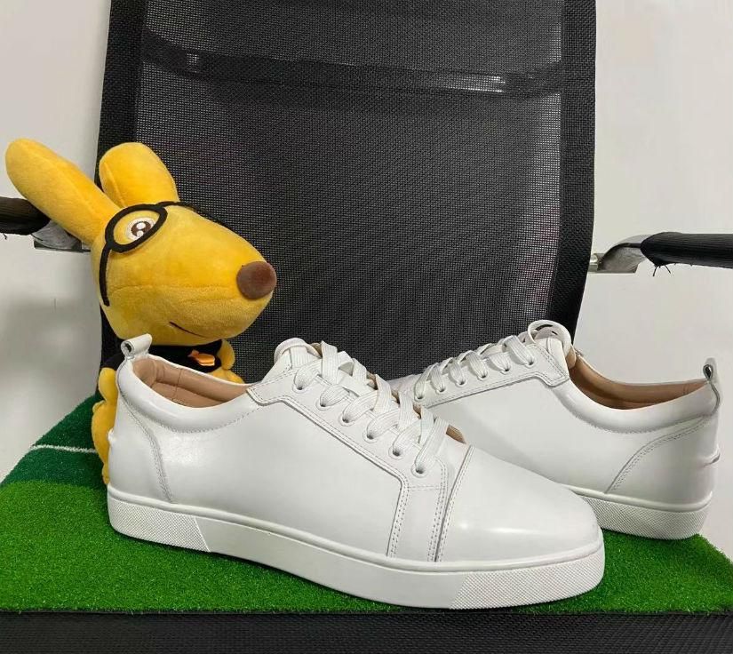 Desconto Em Christian Louboutin Homens Novos De Alta Qualidade E Mulheres Vermelho  Sola Plana Sapatos De Couro Liuding Sola De Sapatos Casuais Moda Festa  Casal Vestido Loja Online De Desportivo \u0026 Outdoor