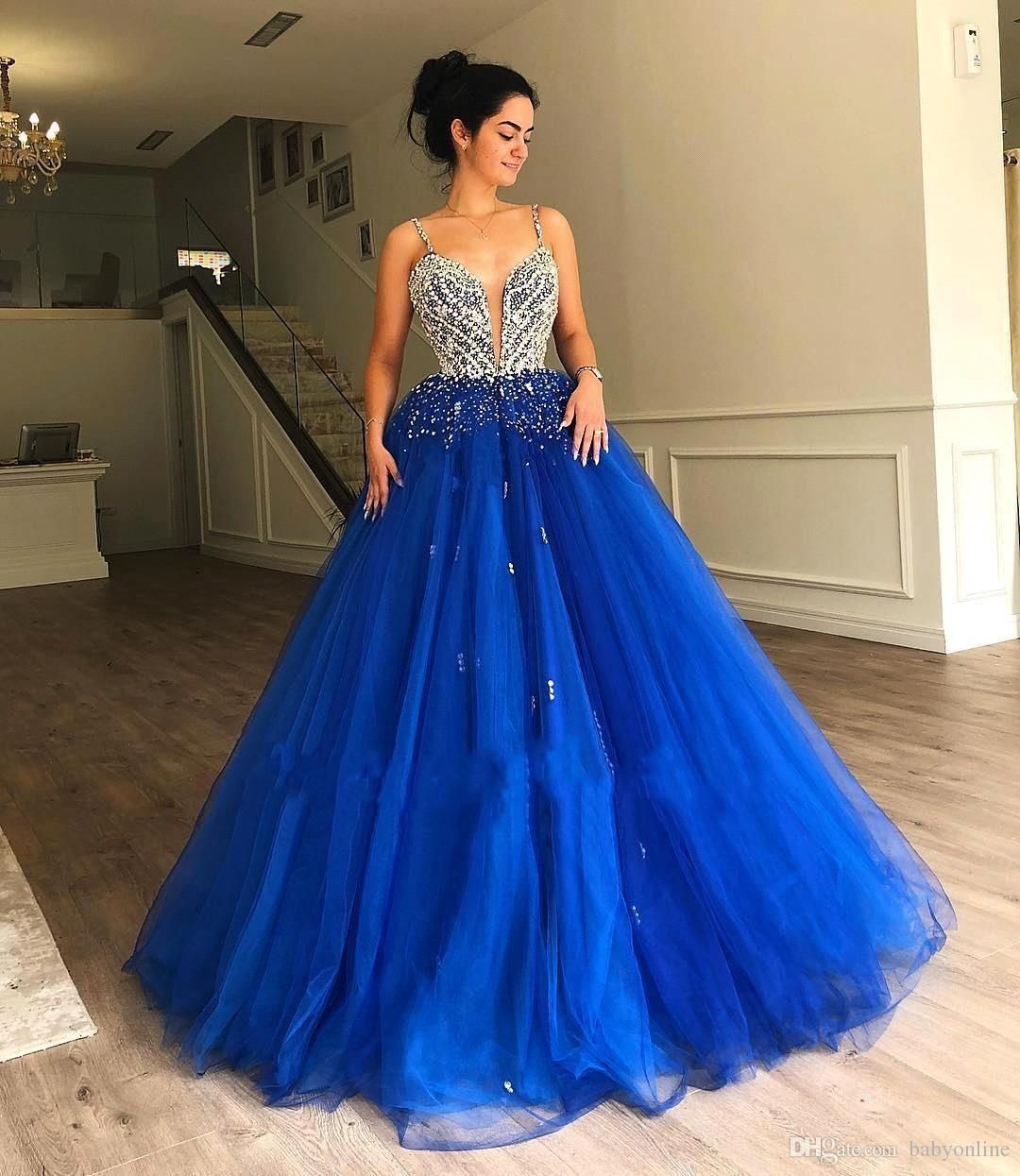 royal blue dresses for sweet 15