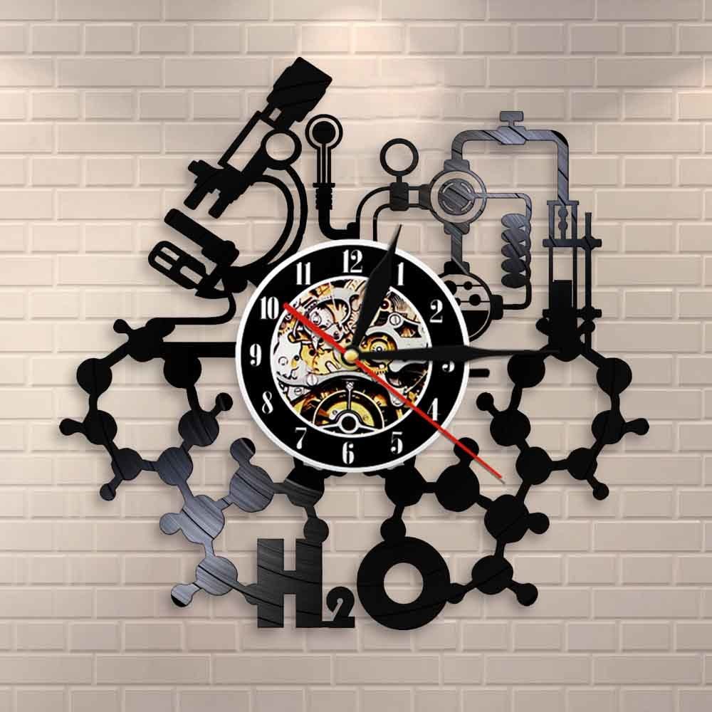 Chemistry Experiments Wall Clock Science Laboratory Decoration