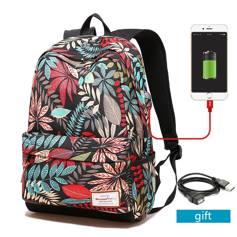 mochilas con cargador para mujer