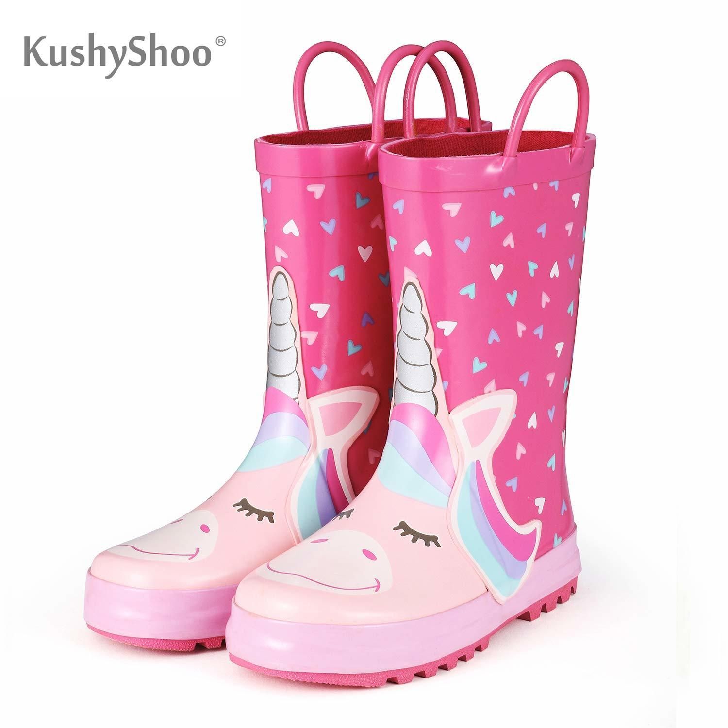 pink rain boots girls