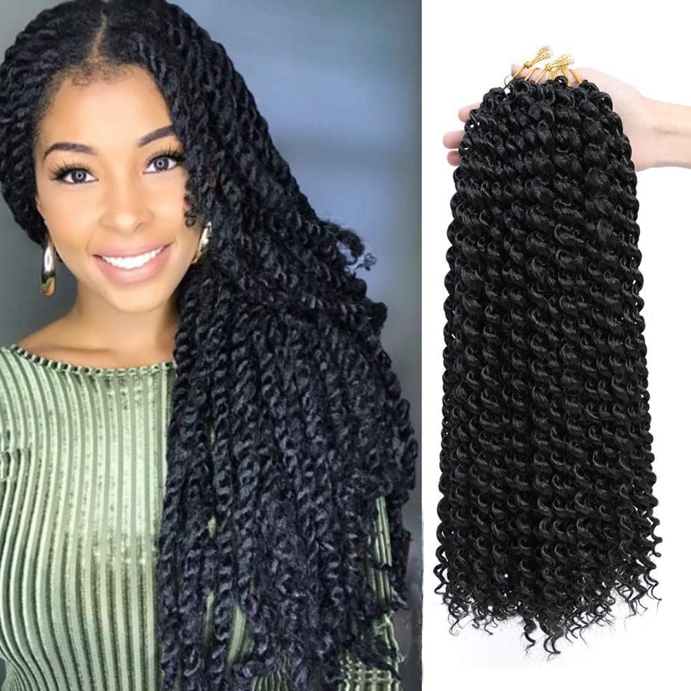 1Packs Passion Twist Hair 18 Inch Long Bohemian Braids Water Wave For ...