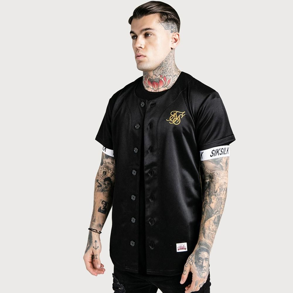 silk baseball jersey