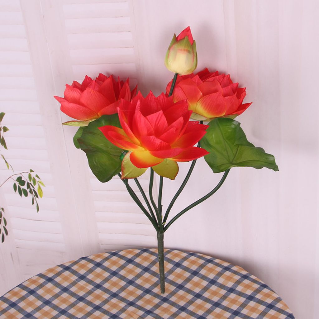 Artificial Flowers Silk Water Lily Bouquet Wedding Patio Garden Office Decor From Zeyuantrading 9 86 Dhgate Com
