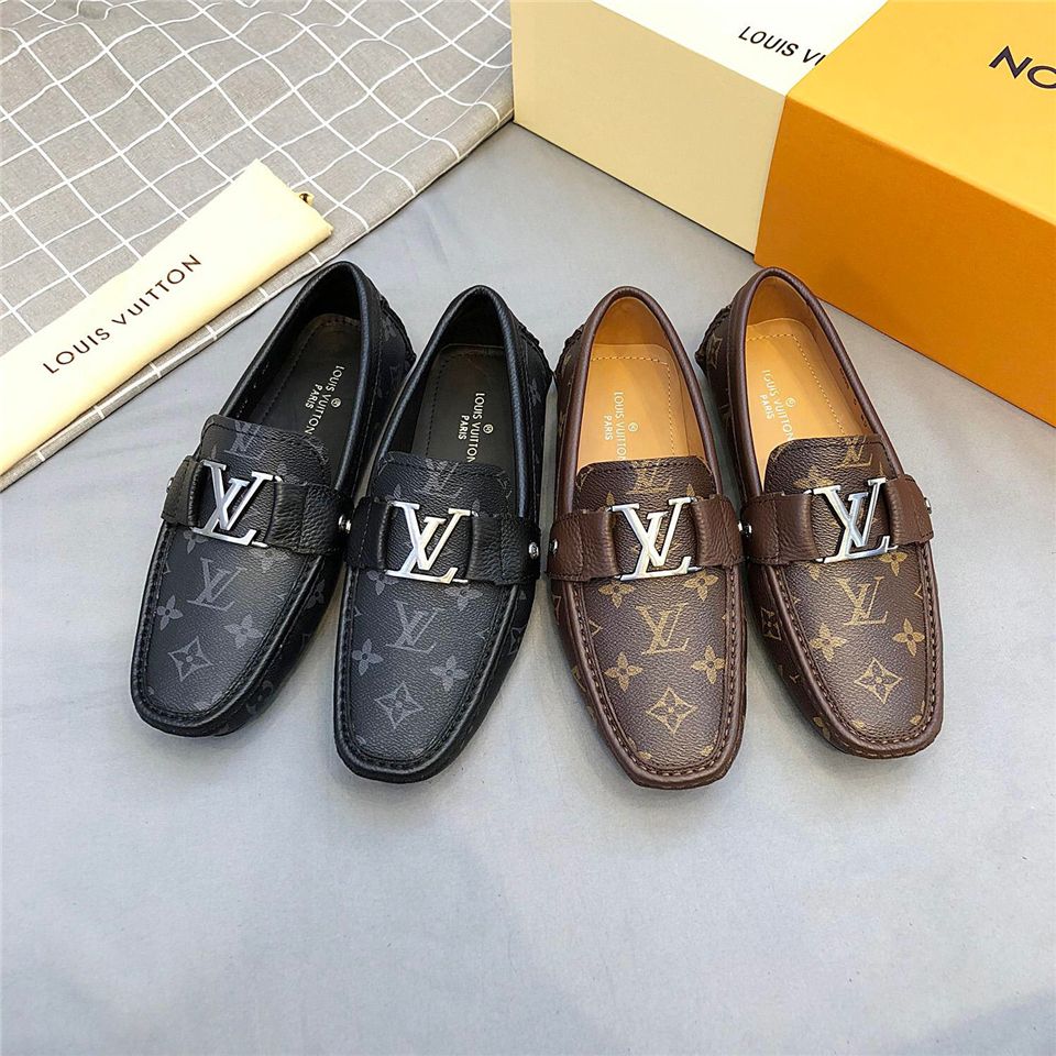 Compre Melhor Qualidade De Marcas Famosas Sapatos De Luxo Sapatos De Alta  Qualidade Homens Sapatos De Couro Mocassin Botão De Metal Presente Cinza De  Couro Genuíno De Lisy7, $518,59 | Pt.Dhgate.Com
