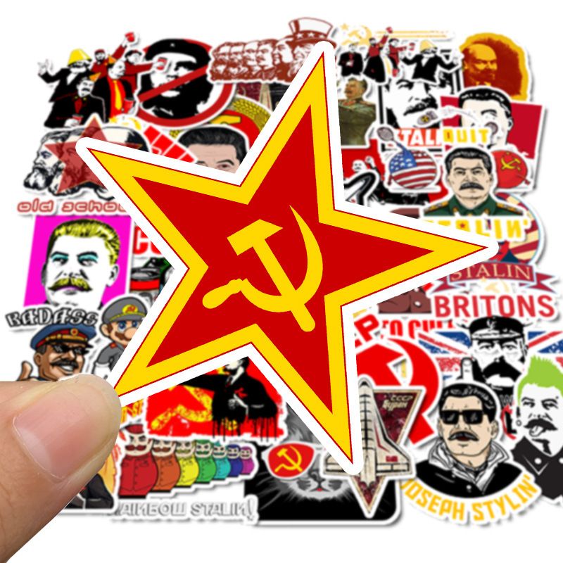 World War II Stalin Leninist Soviet Union USSR CCCP Poster Stickers DIY  Laptop Luggage Refrigerator Decor Waterproof Toy From Aldrichy, $36.79