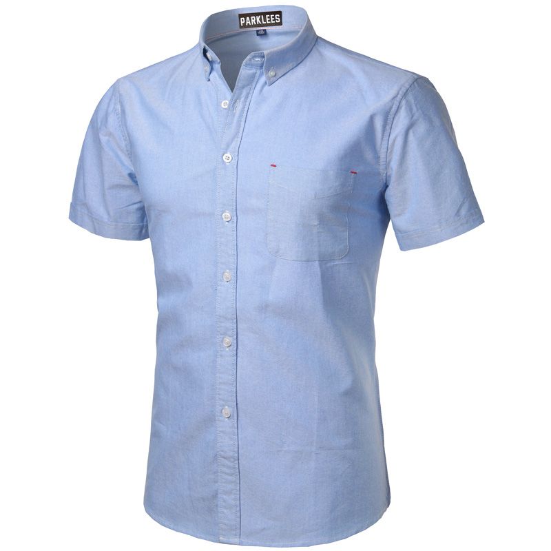 Acheter Chemise En Coton Hommes Dété Nouveaux Hommes Chemise À Manches Courtes Slim Fit Chemise Homme Casual Bouton Down Hommes Robe Chemises De 15,92 € Du Alymall | DHgate.Com
