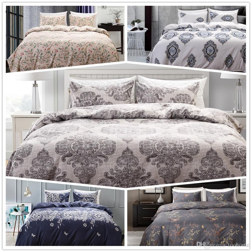 American Style Boho Duvet Cover Set Home Floral Duvet Covers Twin