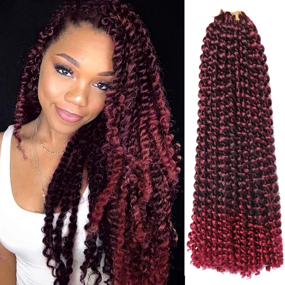 2020 Passion Twist Crochet Hair Water Wave Crochet Braids For