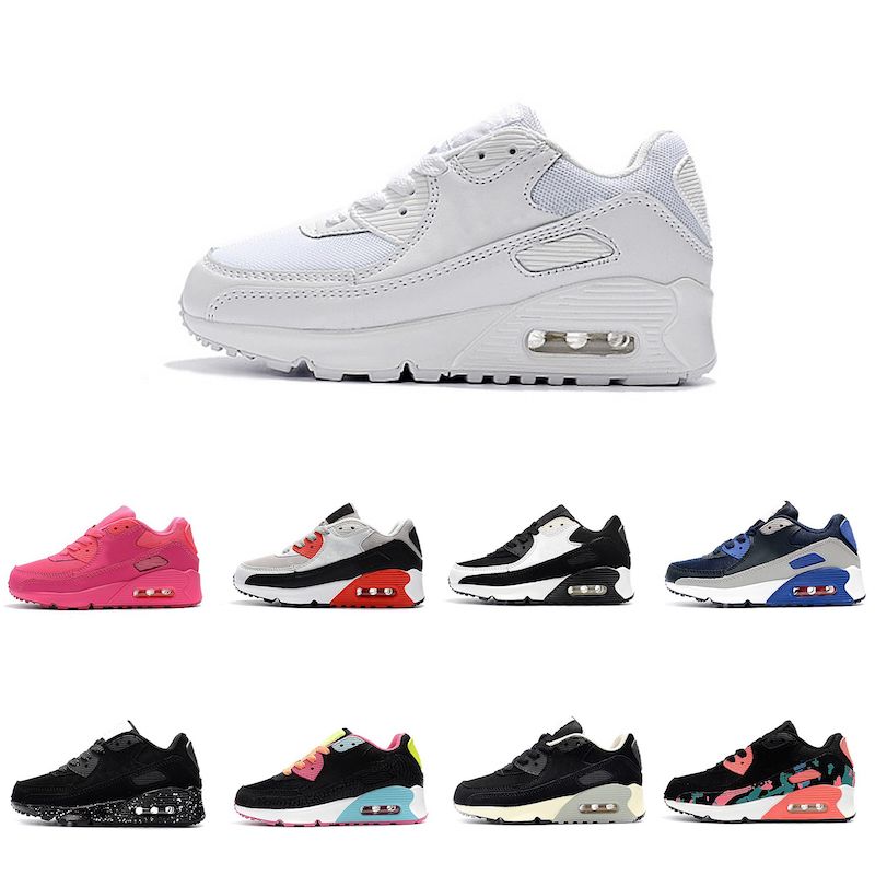Satin Al Nike Air Max 90 2018 Bebek Erkek Bebek Kiz Cocuk Genclik Cocuk Ayakkabi Kosu Spor Ayakkabi Korsan Siyah Klasik Sneakers Boyut Eur 28 35 Tl233 84 Dhgate Comda