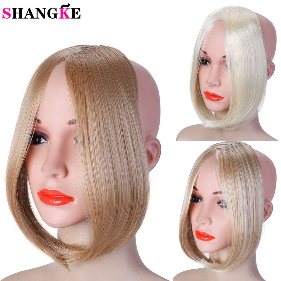 Long Clip In On Front Hair Bang Side Fringe Hair Extension Real
